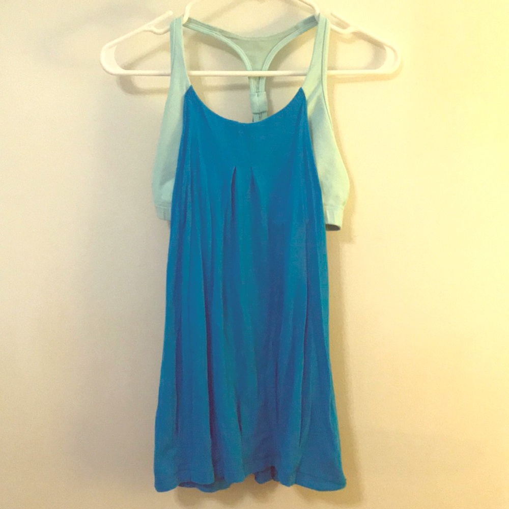 Lululemon practice freely blue tank
